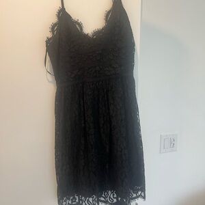 Lace thin strapped black dress from Nordstrom worn once